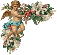 angel with lily - png gratis