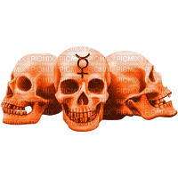 Gothic.Skulls.Orange - besplatni png