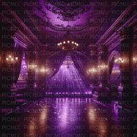 Dark Purple Gothic Vintage Dance Hall - фрее пнг