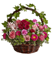 Kaz_Creations Deco Flowers Colours Basket - png ฟรี