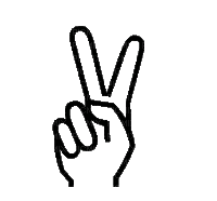 hand sign effect colored