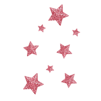 Pink stars deco - zadarmo png