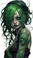 gothic woman illustrated - gratis png