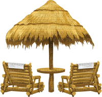Table et chaises de plage - zadarmo png