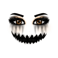 Gothic face makeup bp - 免费PNG