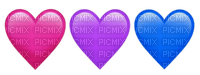 Bisexual heart emoji