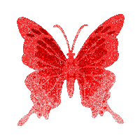 red butterfly animated - Бесплатни анимирани ГИФ