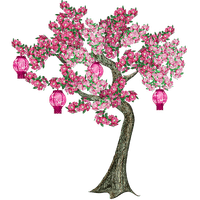 Cherry Blossom Tree.Pink - 免费PNG