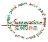 soave text summer sunshine sweet summertime - 免费PNG