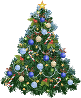 Christmas tree. Animated. Leila - Gratis animerad GIF