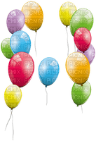 image encre bon anniversaire color effet ballons  edited by me - 無料png