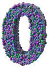 Kaz_Creations Numbers Colourful 0 - gratis png