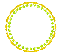 Frame.Gif. Circle.Yellow and green. Leila - GIF animé gratuit