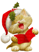 Weihnachten, Katze, Singen - ingyenes png