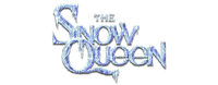 text the snow queen blue disney - PNG gratuit