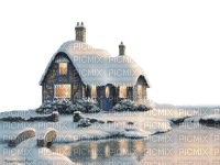 noel, maison,christmas, hiver paysage,Pelageya - png ฟรี