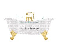 Milk & Honey Bath - Безплатен анимиран GIF