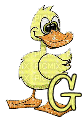 Kaz_Creations Alphabets Ducks Letter G - Free animated GIF