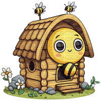 ♡§m3§♡ kawaii yellow bee cute spring - png gratuito