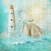 dolceluna summer background sea rock lighthouse - PNG gratuit