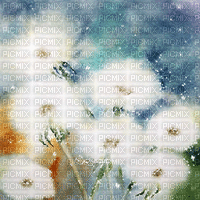 soave background animated painting flowers - Gratis animeret GIF