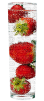 glass with strawberry by nataliplus - PNG gratuit
