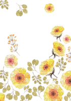yellow flowers Bb2 - zdarma png