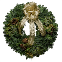 minou-Christmas wreath-jul krans - PNG gratuit