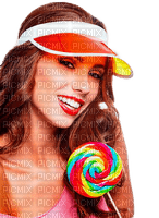 woman with candy by nataliplus - zadarmo png