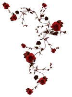 Gothic.Red.Roses.Flowers.Victoriabea - Free PNG