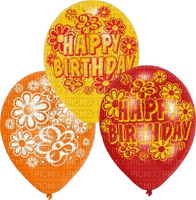 Happy Birthday, Ballons - kostenlos png
