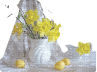 chantalmi fleur bouquet jonquille fond - PNG gratuit