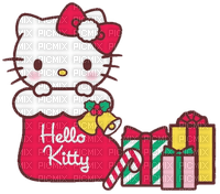 Hello kitty Christmas Noël cadeau present - gratis png