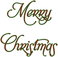 Merry-Christmas-word-text-deco-minou52 - 免费PNG