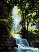 paysage cascade - Ilmainen animoitu GIF