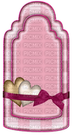 Kaz_Creations Deco Heart Love Tag Colours Ribbons Bows - zadarmo png
