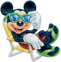 image encre bon anniversaire color effet été Mickey Disney lunettes de soleil edited by me - png gratis