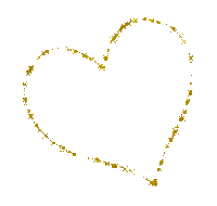 arany szív - GIF animado gratis