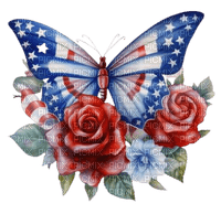 Butterfly Flower USA - Bogusia - gratis png