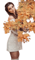 frau, woman, femme, herbst, autumn, automne - png grátis