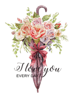 umbrella parapluie regenschirm tube text love flower fleur spring printemps - 免费PNG