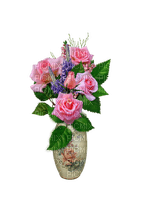 Bouquet of Pink Roses - gratis png