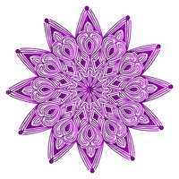 Mandala Purple - zdarma png