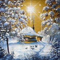 kikkapink winter snow background animated - Gratis geanimeerde GIF