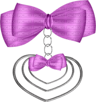Kaz_Creations Deco Ribbons Bows Heart Love Hanging Dangly Things  Colours - PNG gratuit