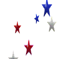 red white blue gif stars floating up etoiles