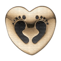 Jewellery Gold Heart Black - Bogusia - Free PNG