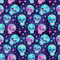 sm3 animated background skulls halloween pink - Gratis animerad GIF