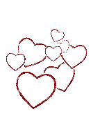 ..:::Red hearts glitter:::.. - GIF animado gratis