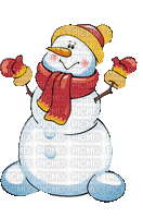 bonhomme de neige - GIF animado gratis